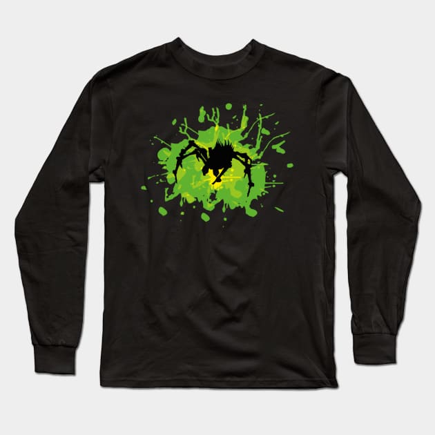 Araxxi Splatter Long Sleeve T-Shirt by Woogle